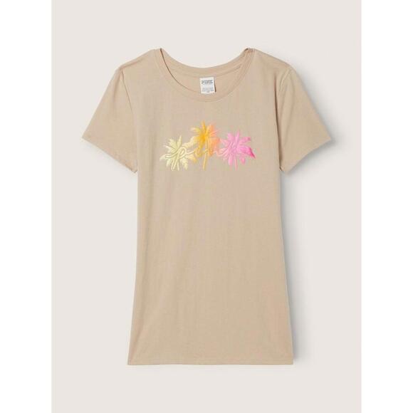 PINK Victoria's Secret Knit Short Sleeve Perfect T-Shirt - Picture 2 of 2